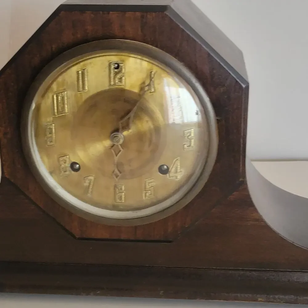 Vintage Antique New Haven Harmoniste Mantle Clock Harmony Duo Chime